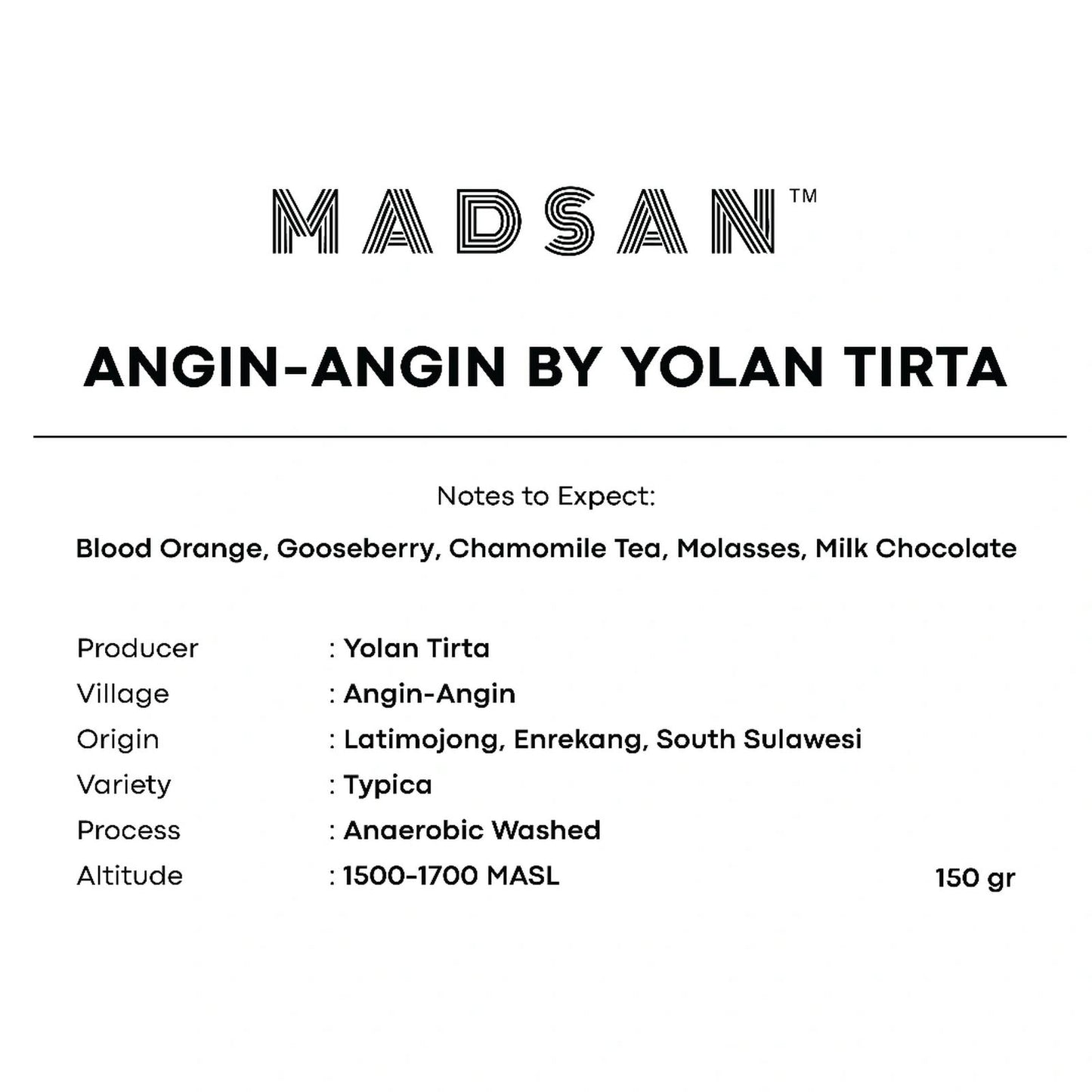 Enrekang Angin-Angin Typica Anaerobic Washed