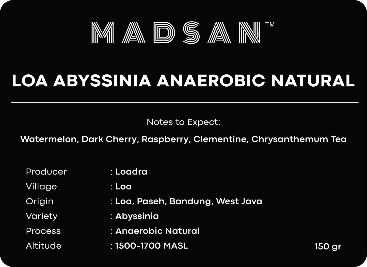 Loa Abyssinia Anaerobic Natural