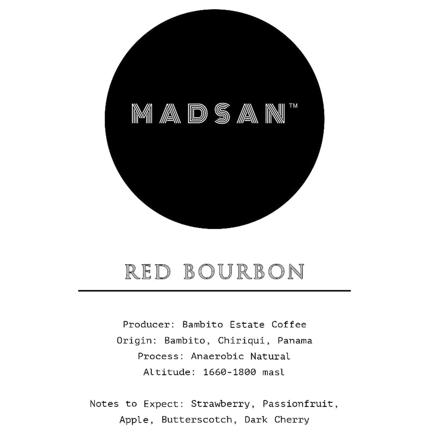 Panama Bambito Red Bourbon Anaerobic Natural